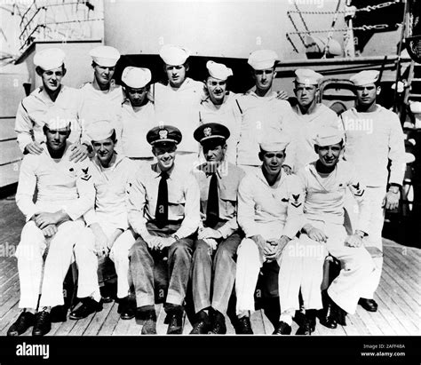 June 1947 - USA - JIMMY CARTER, C-L front row with Commander hat ...