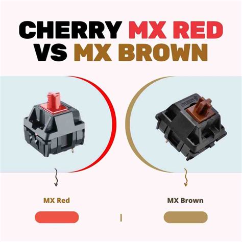 Cherry MX Red vs MX Brown (Everything you Need to Know) - How to Type Anything