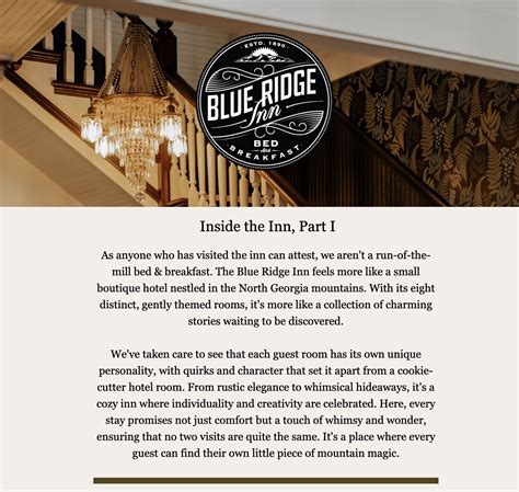 Inside the Inn, Part I - Blue Ridge Inn Bed & Breakfast