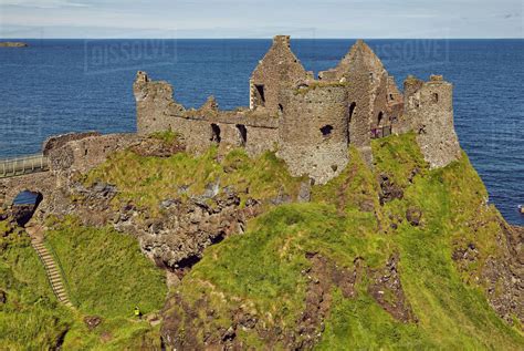 Dunluce Castle, near Portrush, County Antrim, Ulster, Northern Ireland ...