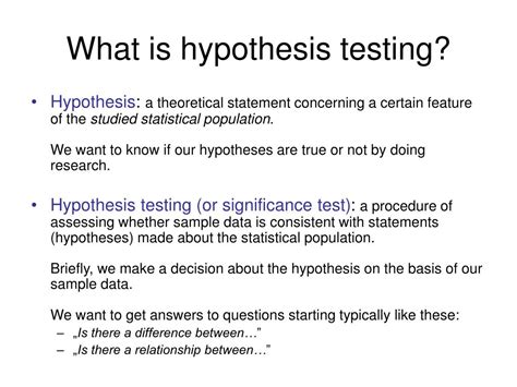 Sample Questions Hypothesis Testing Statistics - DCESSAY