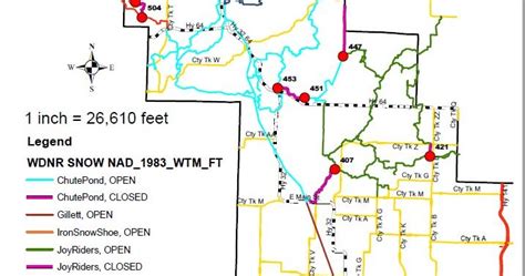 Oconto County Trail Reports: Oconto County Snowmobile Trails