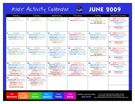 14 Blank Activity Calendar Template Images - Printable Blank Calendar ...