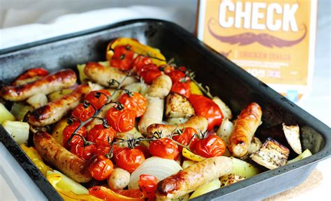 Easy Chicken Italia Sausage Tray Bake Recipe - Searching for Spice