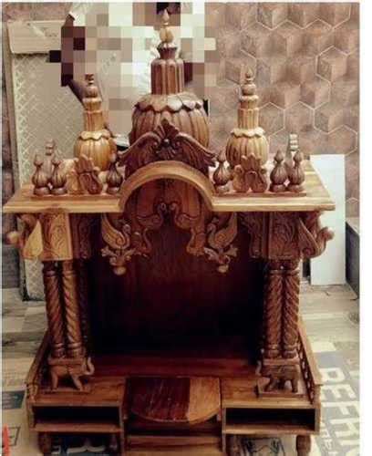 Brown Polished Wooden Classic Temple at Best Price in Shrirampur | Jadhav Brothers