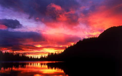 Autumn Lake Sunset Wallpapers - Wallpaper Cave