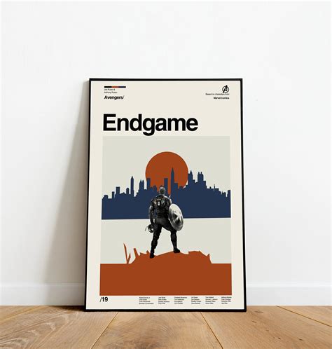 Avengers - ENDGAME - Marvel Poster - Retro Movie Poster