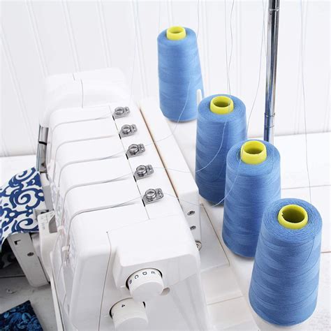 Serger Thread - 50 Colors - Polyester Sewing - 2750 Yds -White Cone — Threadart.com