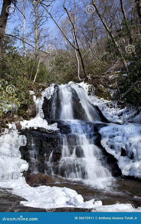 Laurel Falls in Great Smoky Mountains National Park Stock Image - Image ...