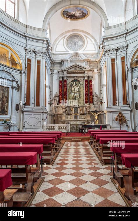 Church of the Pietà - Saint Mary of the Visitation interior in Veneto, Venice, Italy, Europe ...