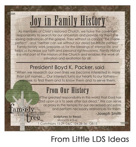 Lds Quotes About Family History. QuotesGram