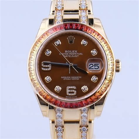 Rolex Pearlmaster 39mm, Ref. 86348SAJOR, Diamantband, verklebt for $121,584 for sale from a ...