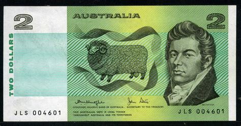 Australian Banknotes 2 Australian Dollars banknote 1979 John Macarthur ...