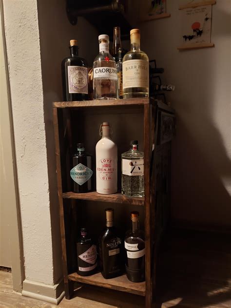 I made a new shelf for the gin collection. : r/Gin