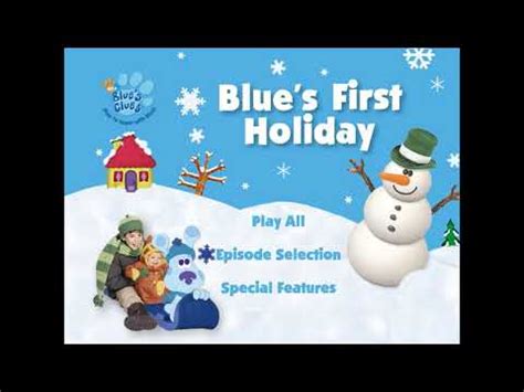 Blue's Clues: Blue's First Holiday - DVD Menu Walkthrough - YouTube