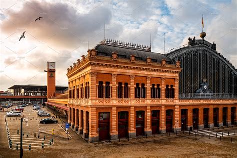 Atocha railway station of madrid at containing adif, atocha, and dawn | Architecture Stock ...