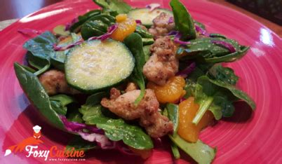 Popcorn Chicken Salad Recipe | Foxy Cuisine