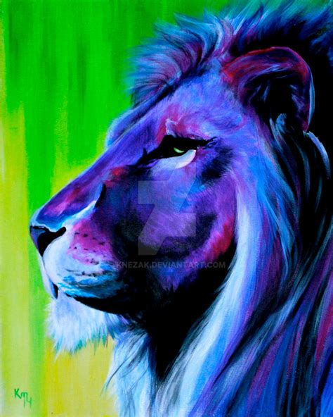 Purple Lion by knezak on DeviantArt