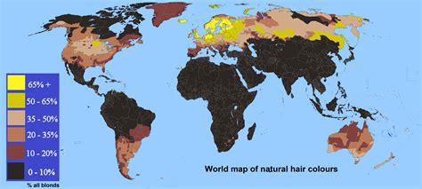 World Map of Hair Colours : r/MapPorn