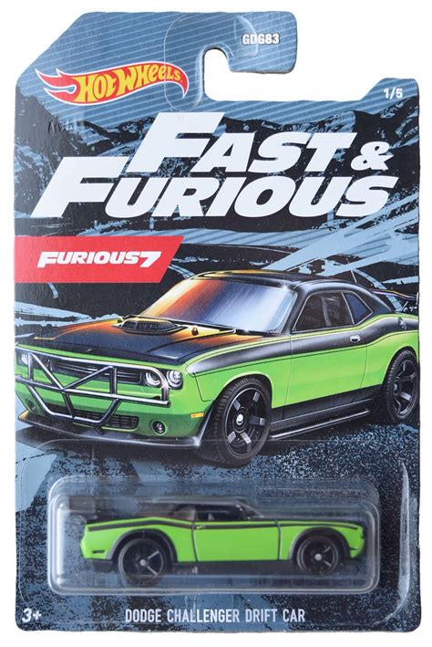 Hot Wheels Dodge Challenger Drift Car Fast Furious ...