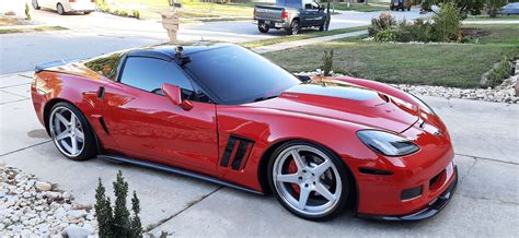 Chevrolet Corvette C6 Red with ADV.1 ADV5 Aftermarket Wheels Wheel | Wheel Front