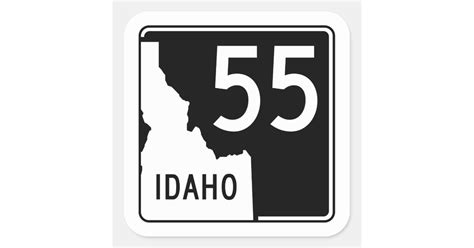 Idaho State Highway 55 Square Sticker | Zazzle