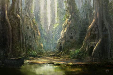 Forest Ruins by jjpeabody on DeviantArt | Fantasy art, Fantasy landscape, Fantasy concept art