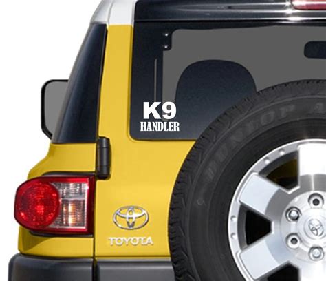 K9 handler decal, K9 handler sticker, K9 handler, K9 car sticker ...