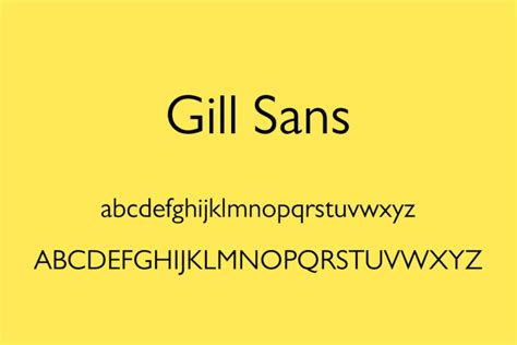 Gill Sans Font - Fonts Hut