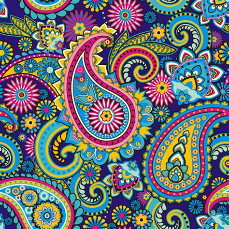 Floral paisley pattern seamless vector 04 free download