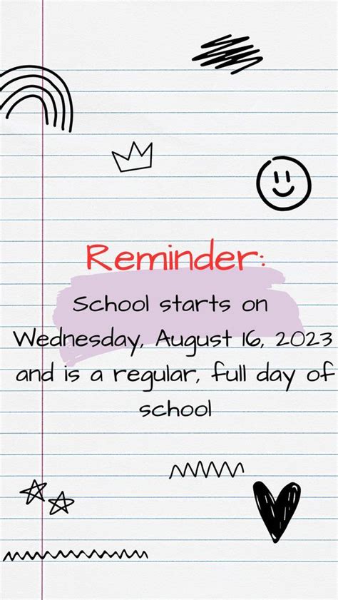 First day of School - Wednesday, August 16 | Castle Heights Elementary