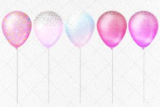 Glitter Sparkle Confetti Balloons Graphic by CutePix · Creative Fabrica