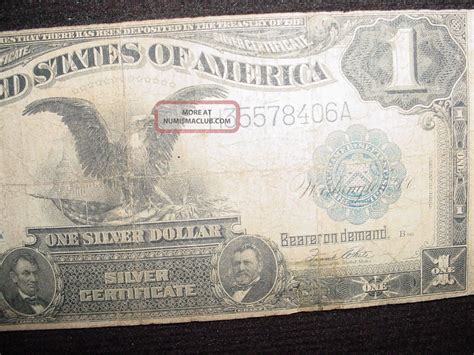 Series Of 1899 $1 United States Silver Certificate