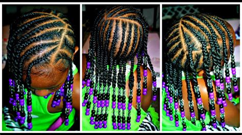 Little Girls Braids Hairstyles With Beads