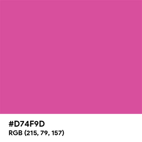 Magenta Pink color hex code is #D74F9D