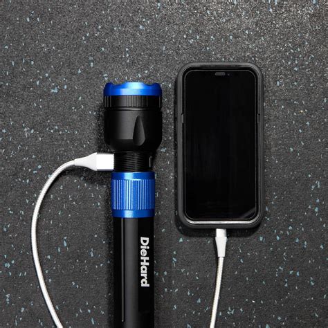 DieHard USB-C Rechargeable 1000 Lumen Flashlight with Power Bank | Dorcy