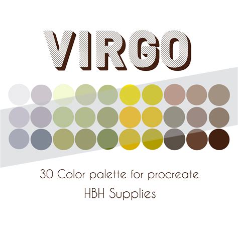 Virgo Palette Digital Color Palette Procreate Palette | Etsy | Zodiac ...