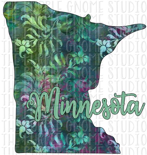 Minnesota Minnesota Silhouette Sublimation PNG PNG File - Etsy