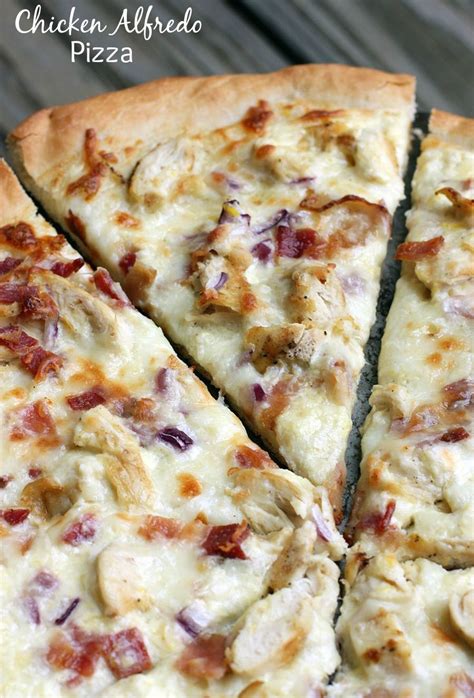 Chicken Alfredo Pizza | Pizza recipes homemade, Recipes, Chicken ...