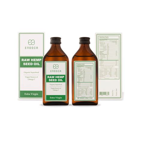 Raw Organic Hemp Seed Oil | Endoca