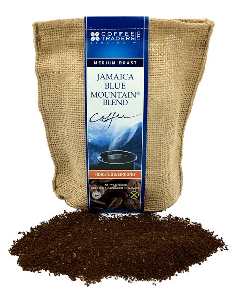 Coffee Traders Jamaica Blue Mountain Coffee 20% Blend 8 Ounce Bag Ground - Walmart.com