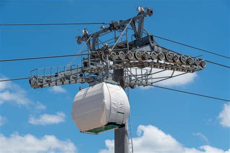 Cable Car System Being Tested Stock Image - Image of cableway, tourism: 147655921