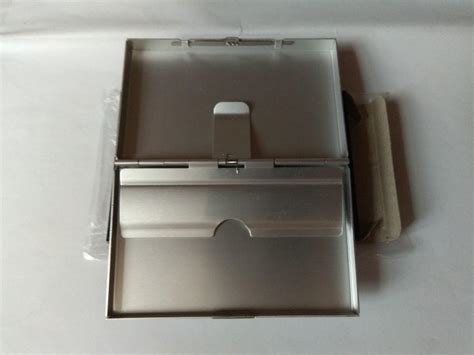 Silver Metallic Business Card Holder Still In Original Packaging, Men's Fashion, Watches ...