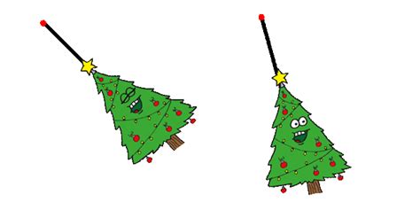 Funny Christmas Tree Swaying Animated Cursor - Sweezy Cursors