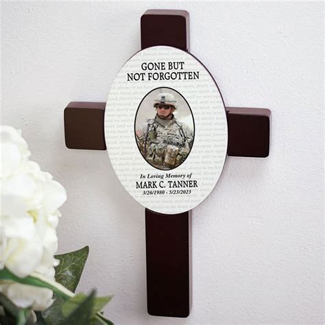 Gone Not Forgotten Memorial Wall Cross | GiftsForYouNow