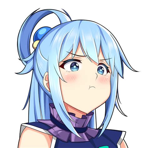 Pouting Aqua fan art : r/Konosuba