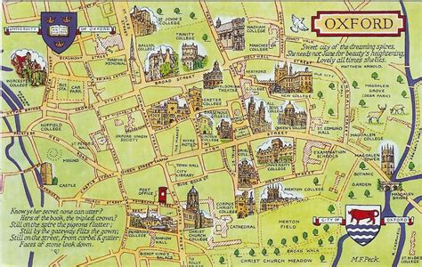 Map, Oxford | Oxford map, Places of interest, Street map