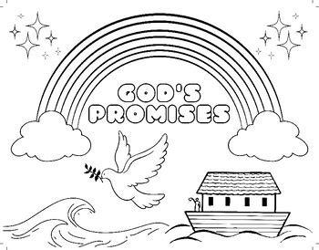 God's Promises COLORING PAGE! by Rebecca Mamallapalli | TPT