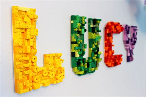 LEGO Letter Wall Decor