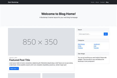 Start Bootstrap - Blog Home | ManishaJohnson.github.io